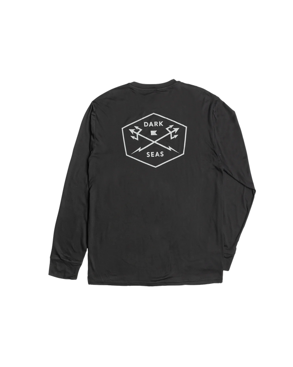 dark seas No Sweat LS Shirt BLACK