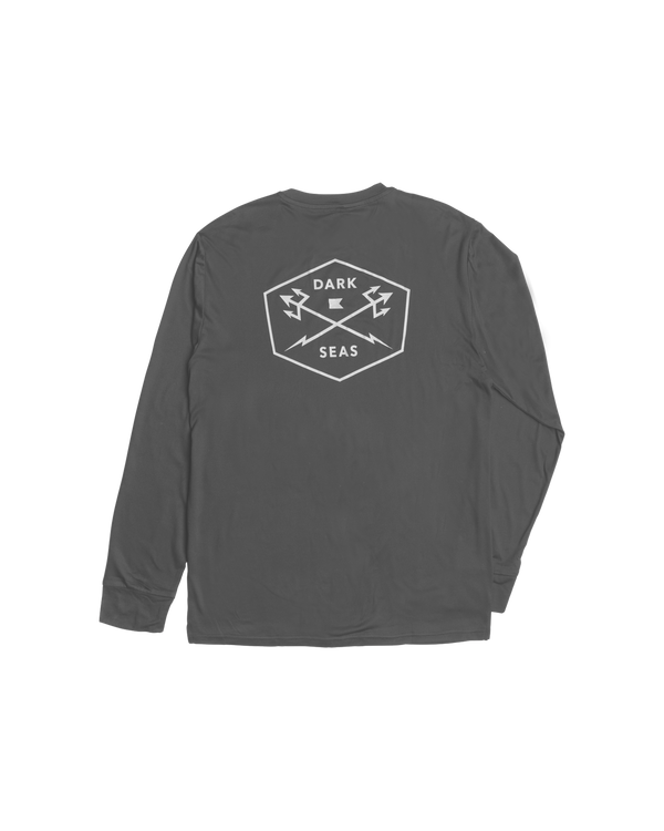 dark seas No Sweat LS Shirt GREY