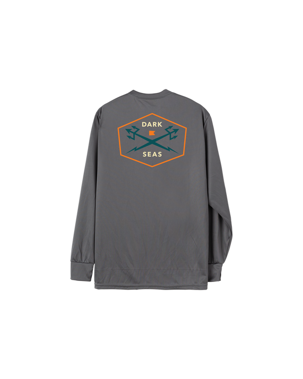 dark seas Progressive LS Uv T-Shirt GRANITE