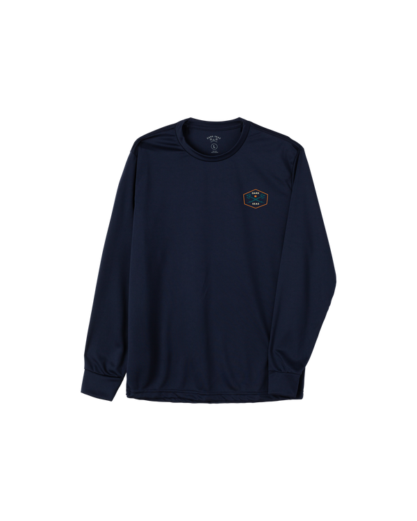 Dark Seas Progressive LS Uv T-Shirt NAVY
