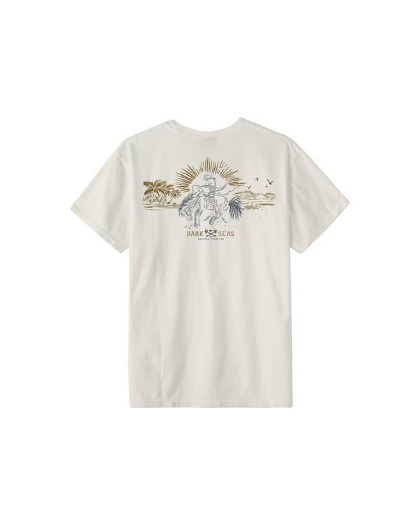 dark seas Reinforced Pigment T-Shirt ANTIQUE WHITE