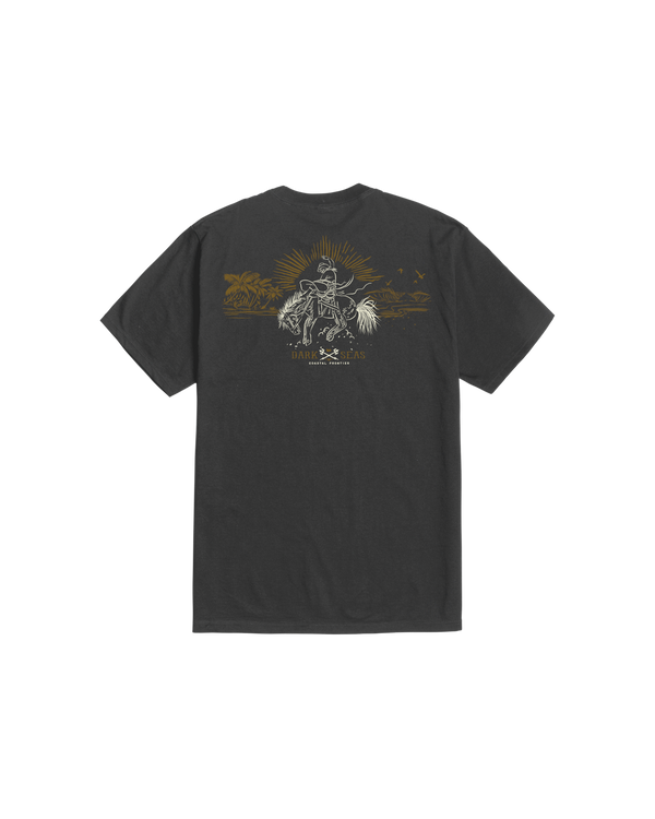 dark seas Reinforced Pigment T-Shirt DUSTY BLACK