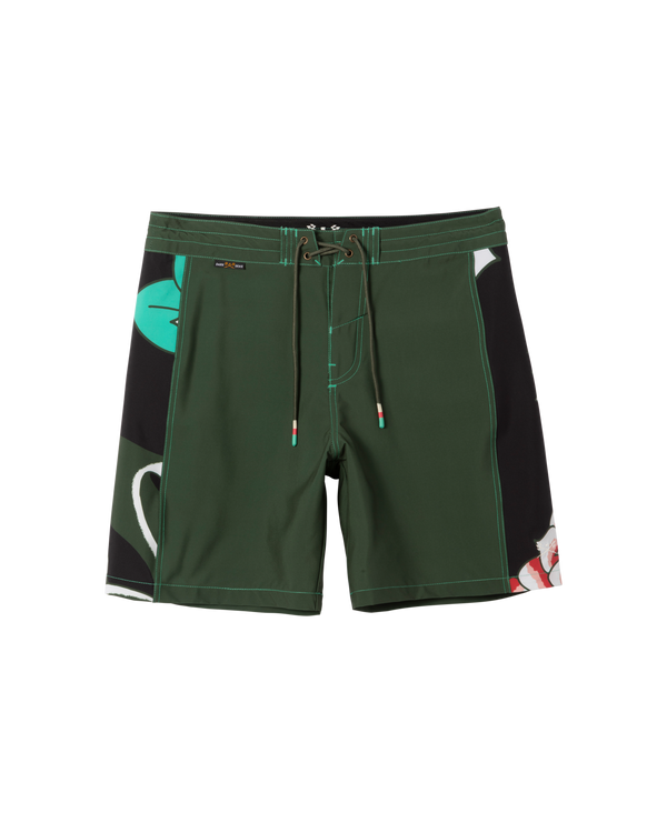 dark seas Rincon Boardshort OLIVE