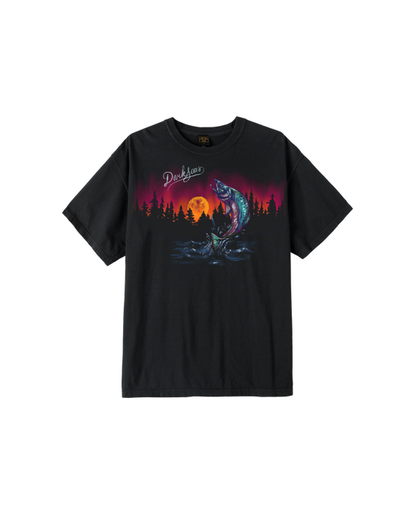 Dark Seas Riverwalk Pigment T-Shirt BLACK