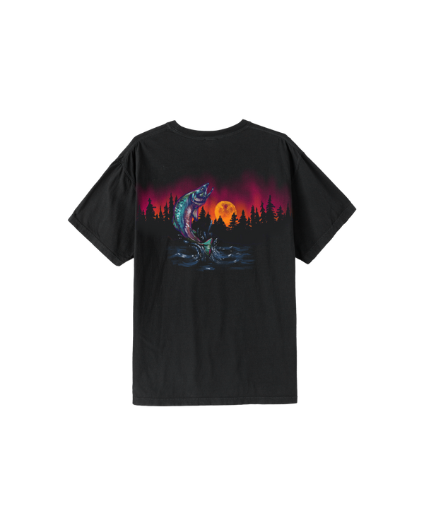 dark seas Riverwalk Pigment T-Shirt BLACK