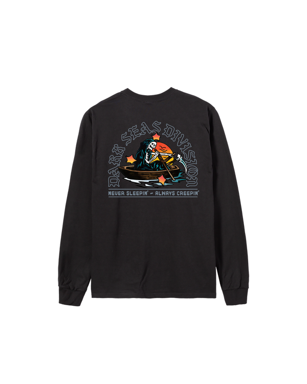 dark seas Rowboat LS Stock T-Shirt