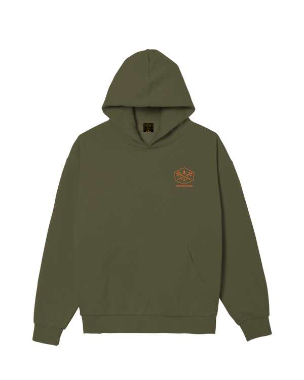 Dark Seas Solid Oak Pullover OLIVE