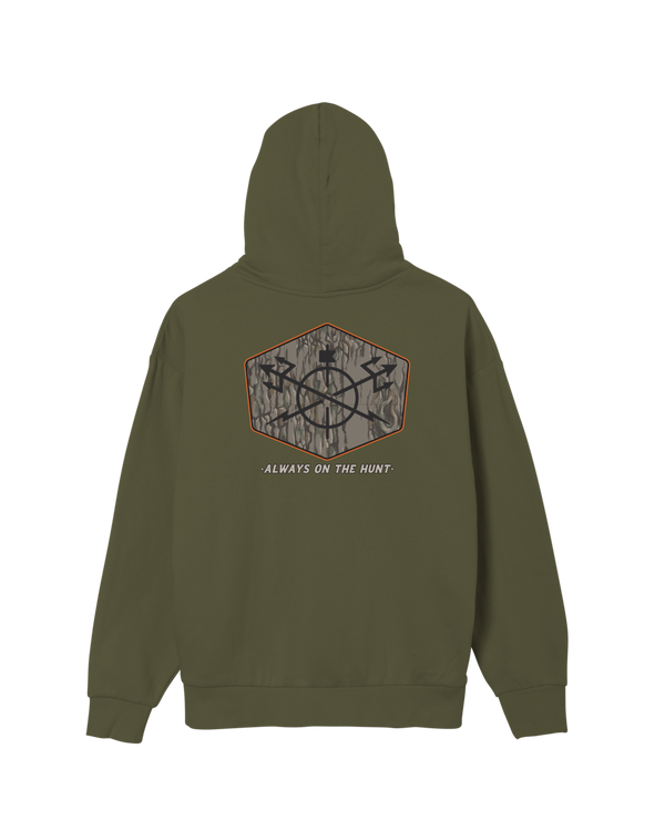 dark seas Solid Oak Pullover OLIVE