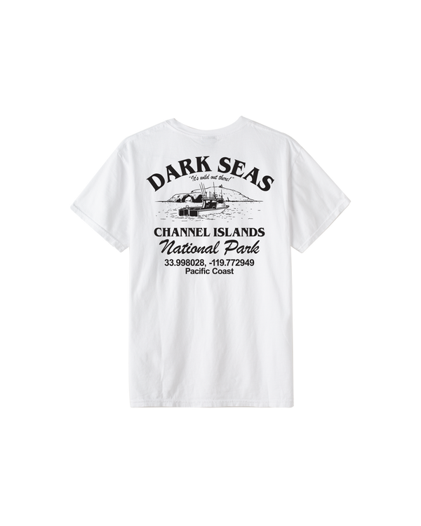 dark seas The Island Pigment T-Shirt WHITE