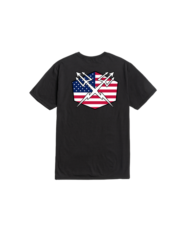 dark seas Tridents Flag Premium T-Shirt BLACK