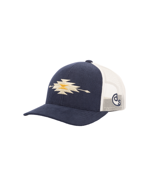 dark seas Tucker Hat NAVY/WHITE