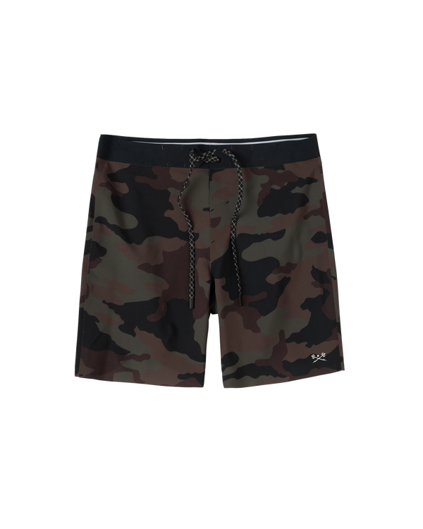 dark seas Zenith Boardshort CAMO
