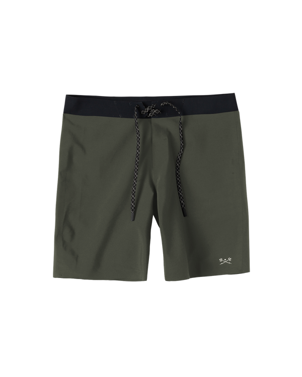 dark seas Zenith Boardshort OLIVE
