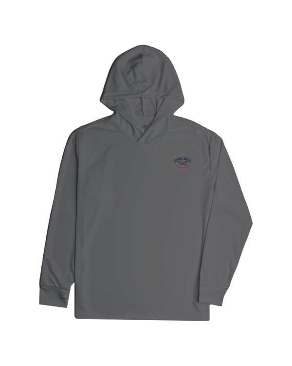 Dark Seas Headmaster III LS Hooded T-Shirt GRANITE GREY
