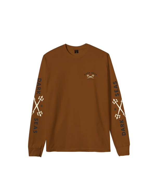 Dark Seas Headmaster III Stock LS T-Shirt BROWN SUGAR