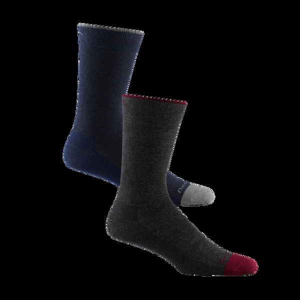 Darn Tough Men's Solid Crew Lifestyle 2-Pack