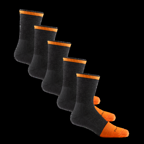 darn tough Men's Steely Micro Crew Sock 5-Pack