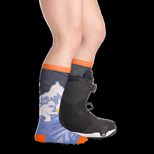 Darn Tough Kids Little Yeti Over-the-Calf Midweight Ski & Snowboard Socks