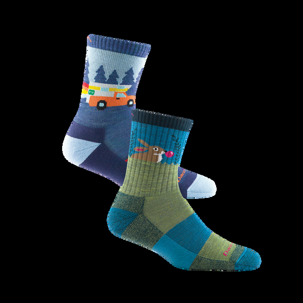 darn tough Kids Micro Crew Lightweight Hiking Sock 2-Pack