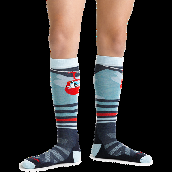 Darn Tough Kids Skipper Over-the-Calf Midweight Ski & Snowboard Sock-Last Chance