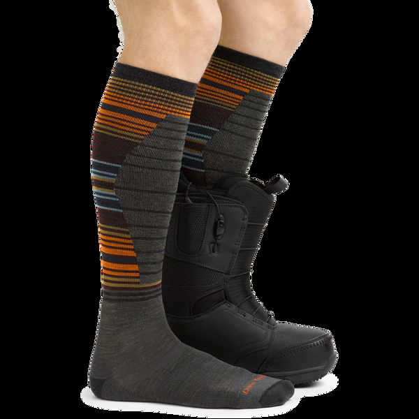 Darn Tough Men's Backwoods Over-the-Calf Lightweight Ski & Snowboard Sock-Last Chance