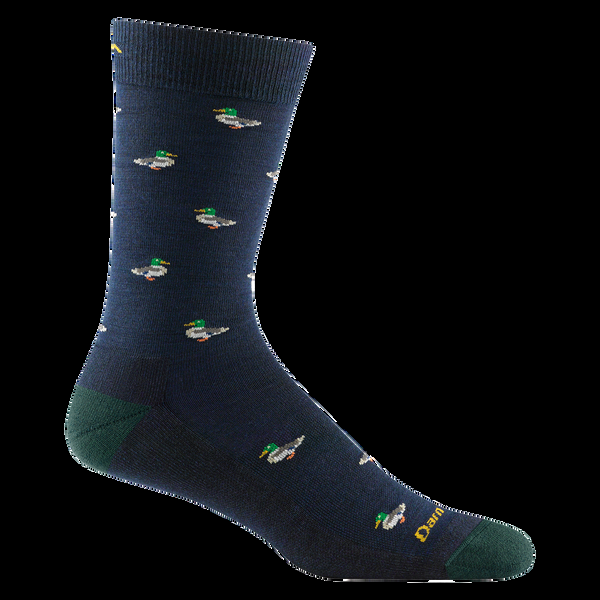 Darn Tough Men's Duck Duck Moose Crew Lightweight Lifestyle Socks