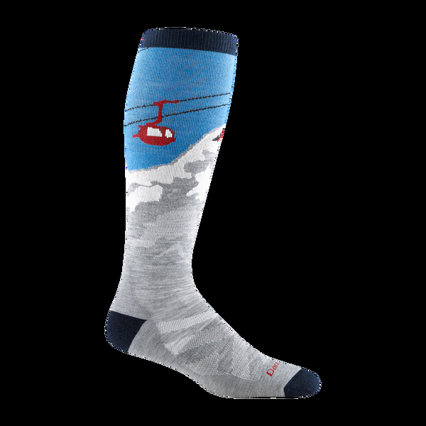 darn tough Men's Heady Yeti Over-the-Calf Midweight Ski & Snowboard Socks