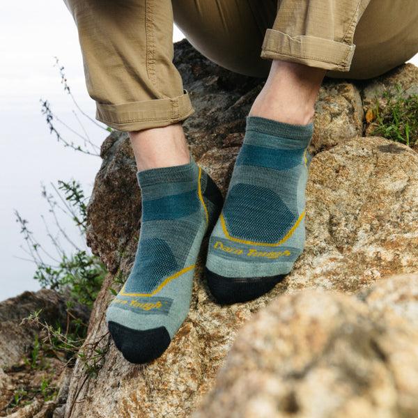 Darn Tough Men's Light Hiker No Show Lightweight Hiking Socks