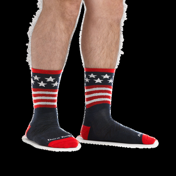 Darn Tough Men's Patriot Micro Crew Ultra-Lightweight Running Socks