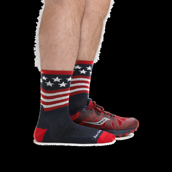 Darn Tough Men's Patriot Micro Crew Ultra-Lightweight Running Socks