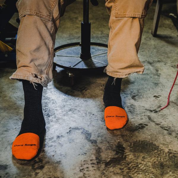 Darn Tough Men's Steely Micro Crew Midweight Work Sock
