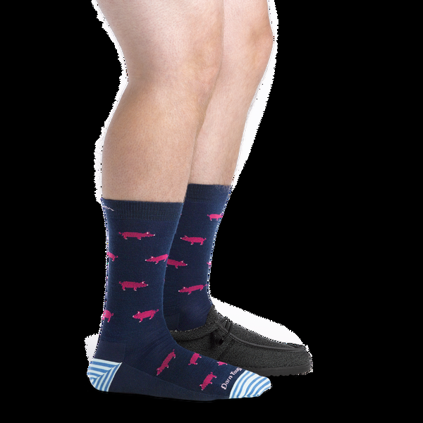 Darn Tough Men's Truffle Hog Crew Lightweight Lifestyle Socks
