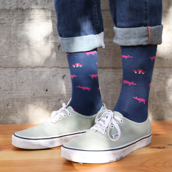 Darn Tough Men's Truffle Hog Crew Lightweight Lifestyle Socks