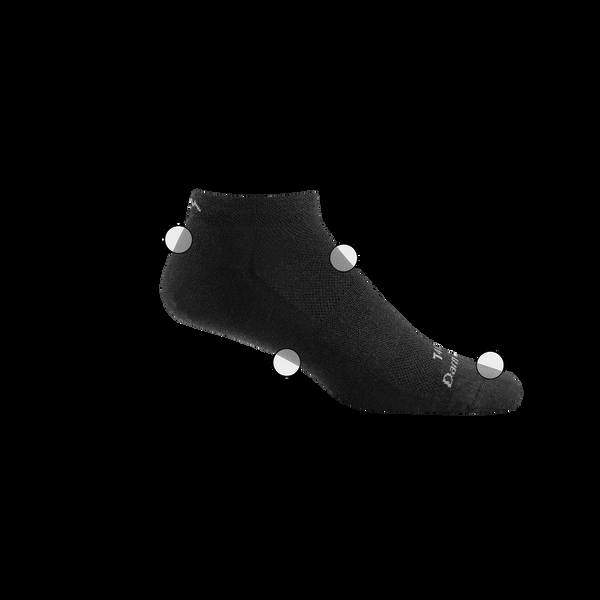 Darn Tough T4016 No Show Midweight Tactical Socks With Cushion