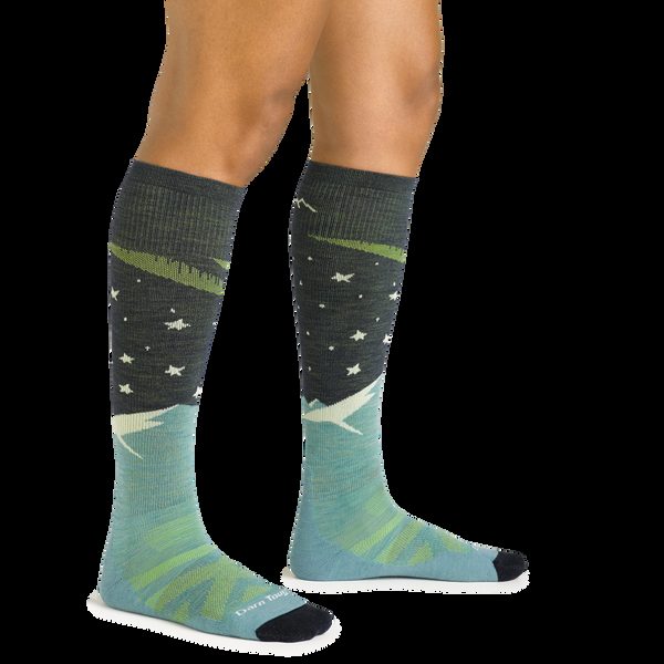 Darn Tough Women's Aurora Over-the-Calf Lightweight Ski & Snowboard Socks