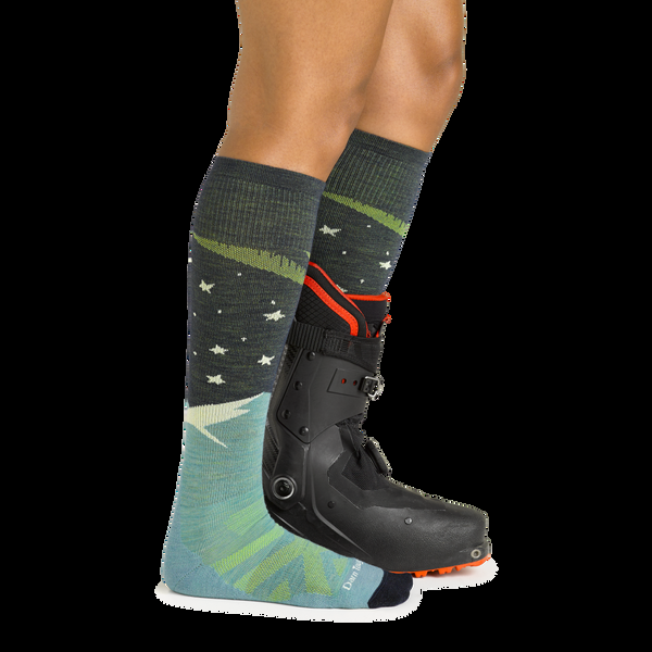 Darn Tough Women's Aurora Over-the-Calf Lightweight Ski & Snowboard Socks