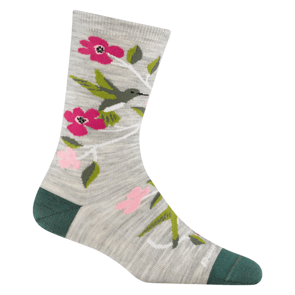 Darn Tough Women's Birds Of A Feather Crew Lightweight Lifestyle Socks