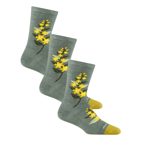 darn tough Women's Blossom Bouquet Lifestyle Crew 3-Pack