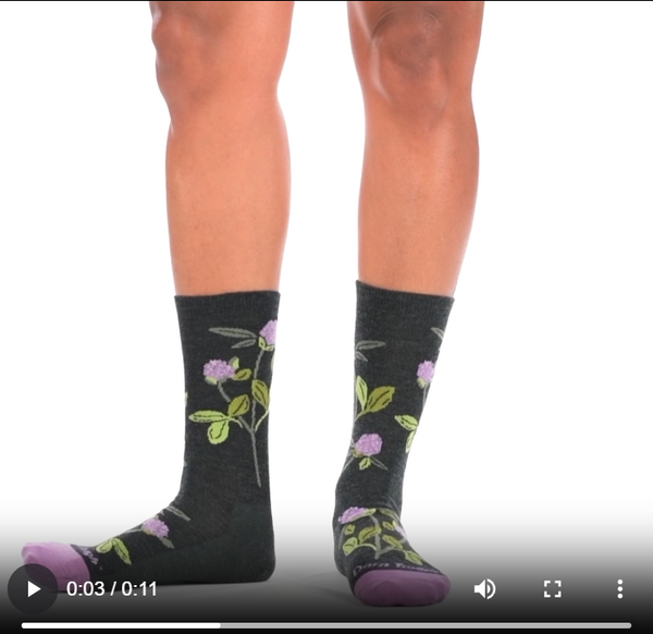 Darn Tough Women's Blossom Crew Lightweight Lifestyle Socks