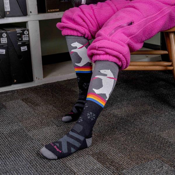 Darn Tough Women's Due North Over-the-Calf Midweight Ski & Snowboard Socks