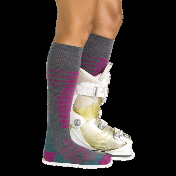 Darn Tough Women's Edge Over-the-Calf Midweight Ski & Snowboard Sock-Last Chance