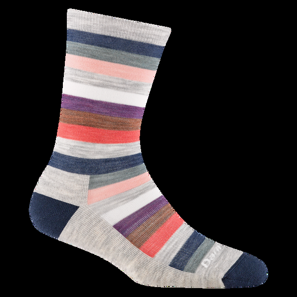 darn tough Women's Mystic Stripe Crew Lightweight Lifestyle Socks