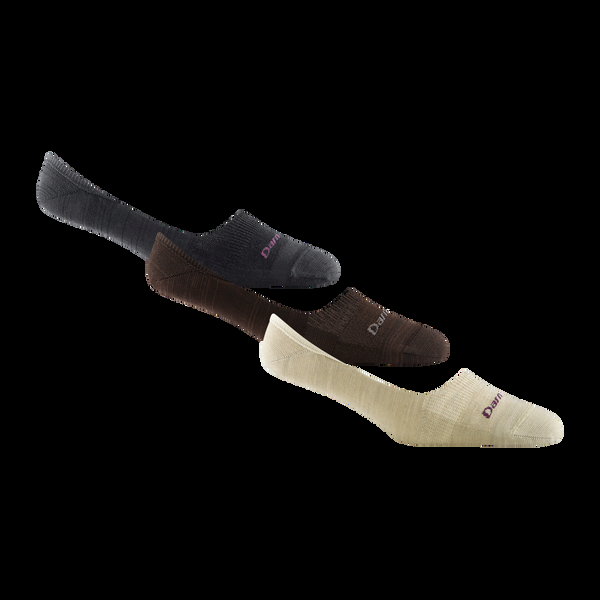 Darn Tough Women's No Show Invisible Lightweight Lifestyle 3-Pack