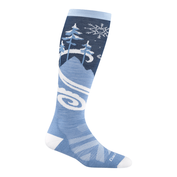 darn tough Women's Swirlwind Over-the-Calf Lightweight Ski & Snowboard Socks
