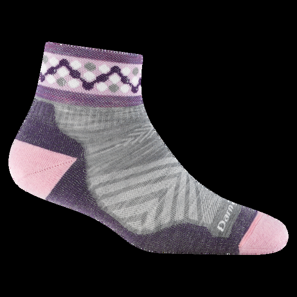 darn tough Women's Throwback Quarter Ultra-Lightweight Running Sock-Last Chance