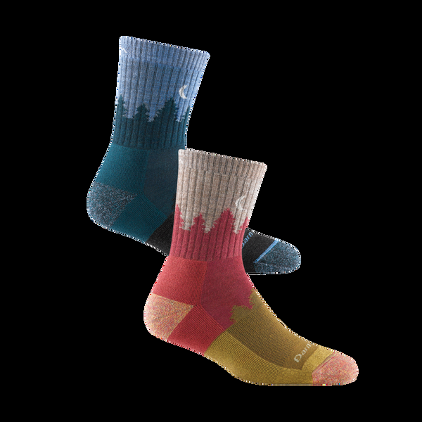 darn tough Women's Treeline Micro Crew Hiker 2-Pack