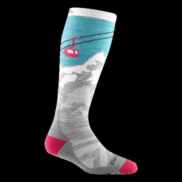 darn tough Women's Yeti Over-the-Calf Midweight Ski & Snowboard Socks