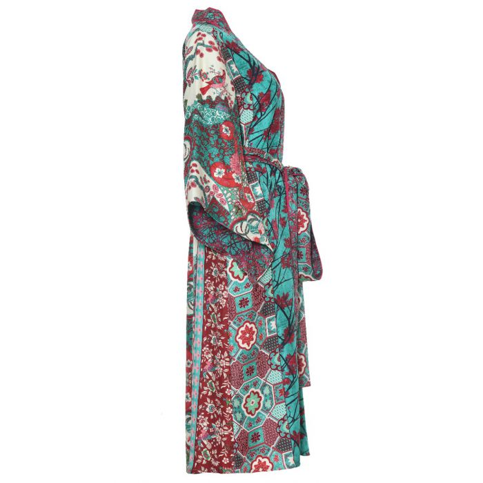 D'ascoli Sutra Kimono Dress