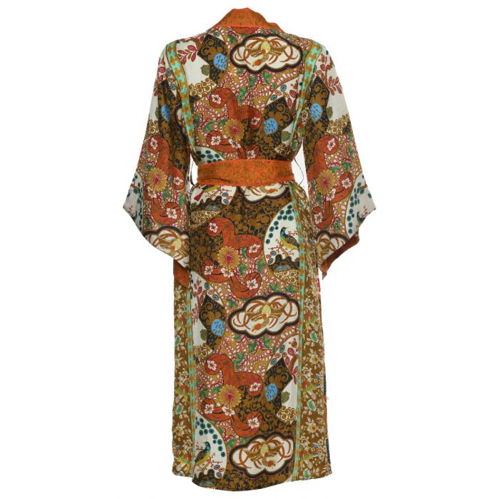 D'ascoli Sutra Kimono Dress