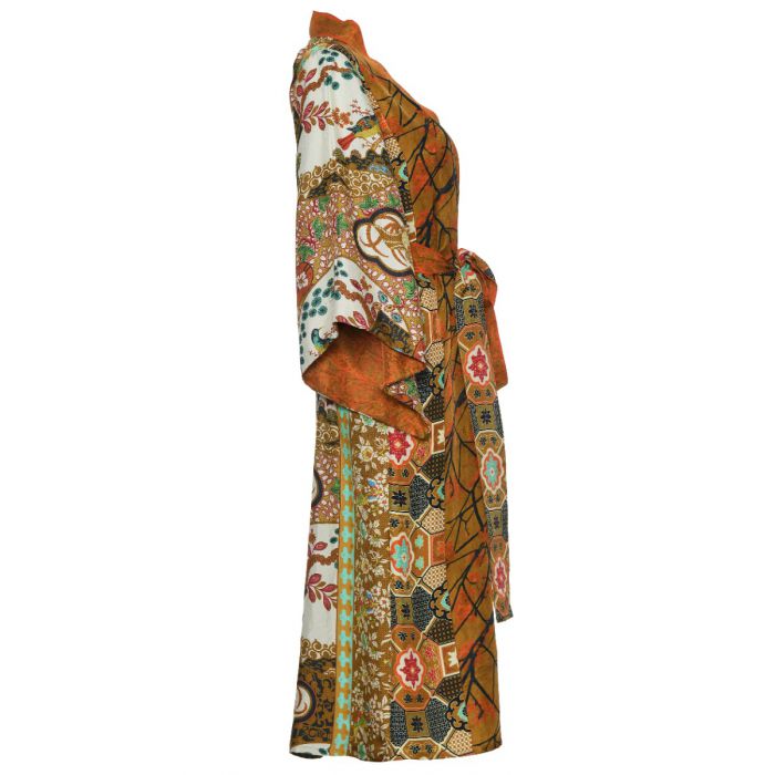 D'ascoli Sutra Kimono Dress